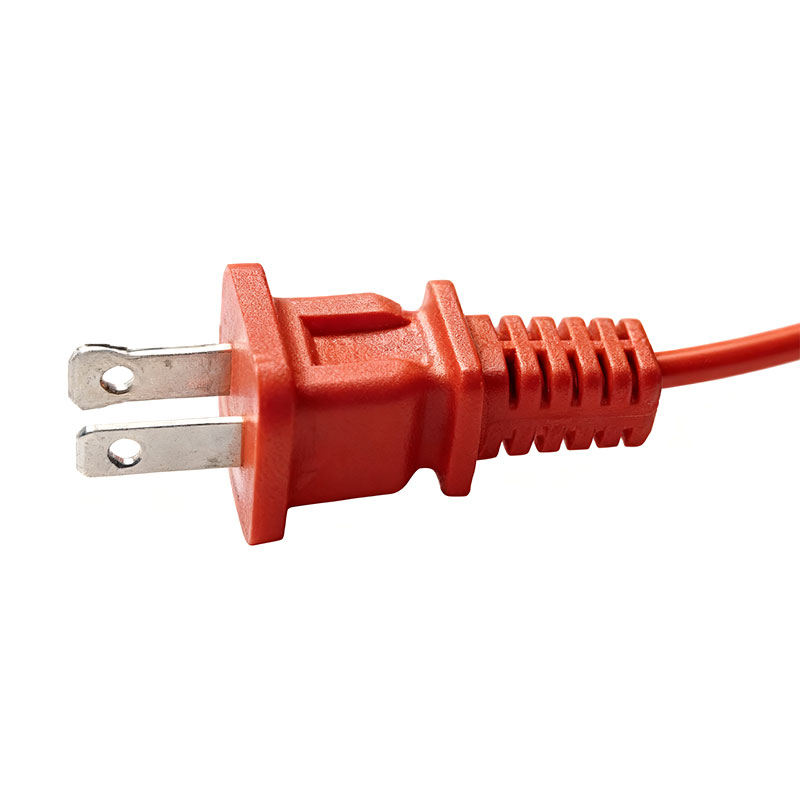 Cavo di alimentazione rotondo a 2 pin con spina piatta standard americano a 2 pin