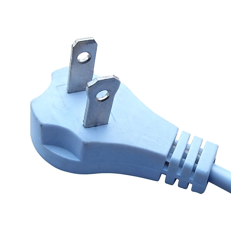 Cavo di alimentazione rotondo a 2 pin con spina piatta standard americano a 2 pin