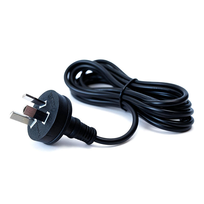 Cavo di alimentazione nero standard australiano a 3 pin