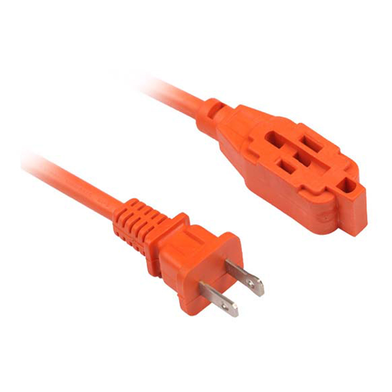 Prolunghe per esterni multi-uscita arancione brillante con spina americana a 2 poli FP-670,FP-671