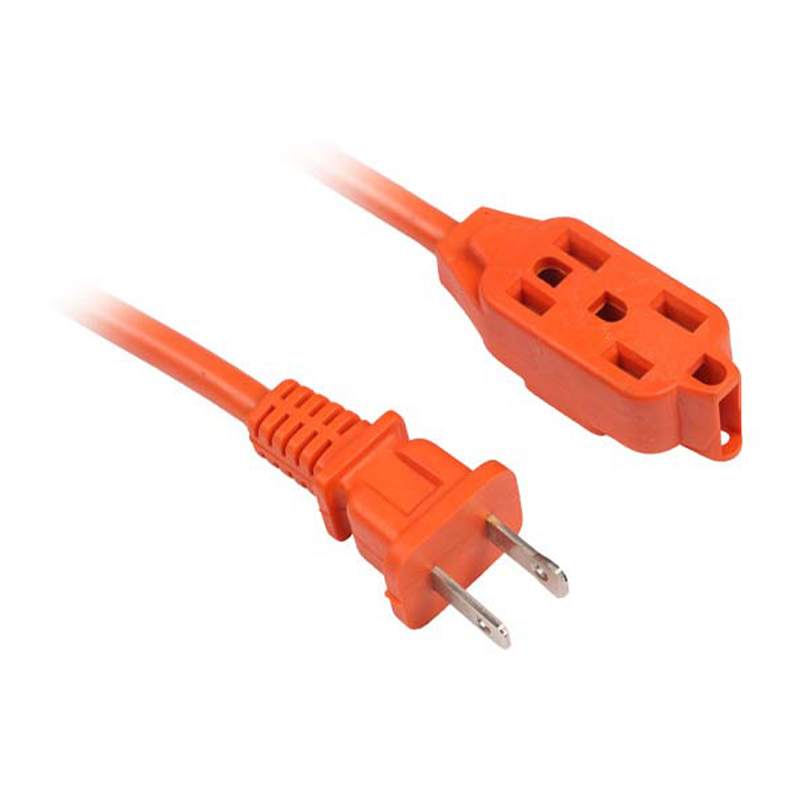 Prolunghe per esterni multi-uscita arancione brillante con spina americana a 2 poli FP-670,FP-671