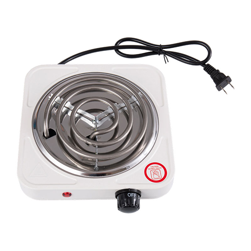 Piastra elettrica a spirale in acciaio inox con bruciatori singoli o doppi