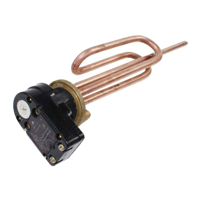 FP-559 Elemento riscaldante per acqua in tubo di rame placcato nichel con termostato regolabile